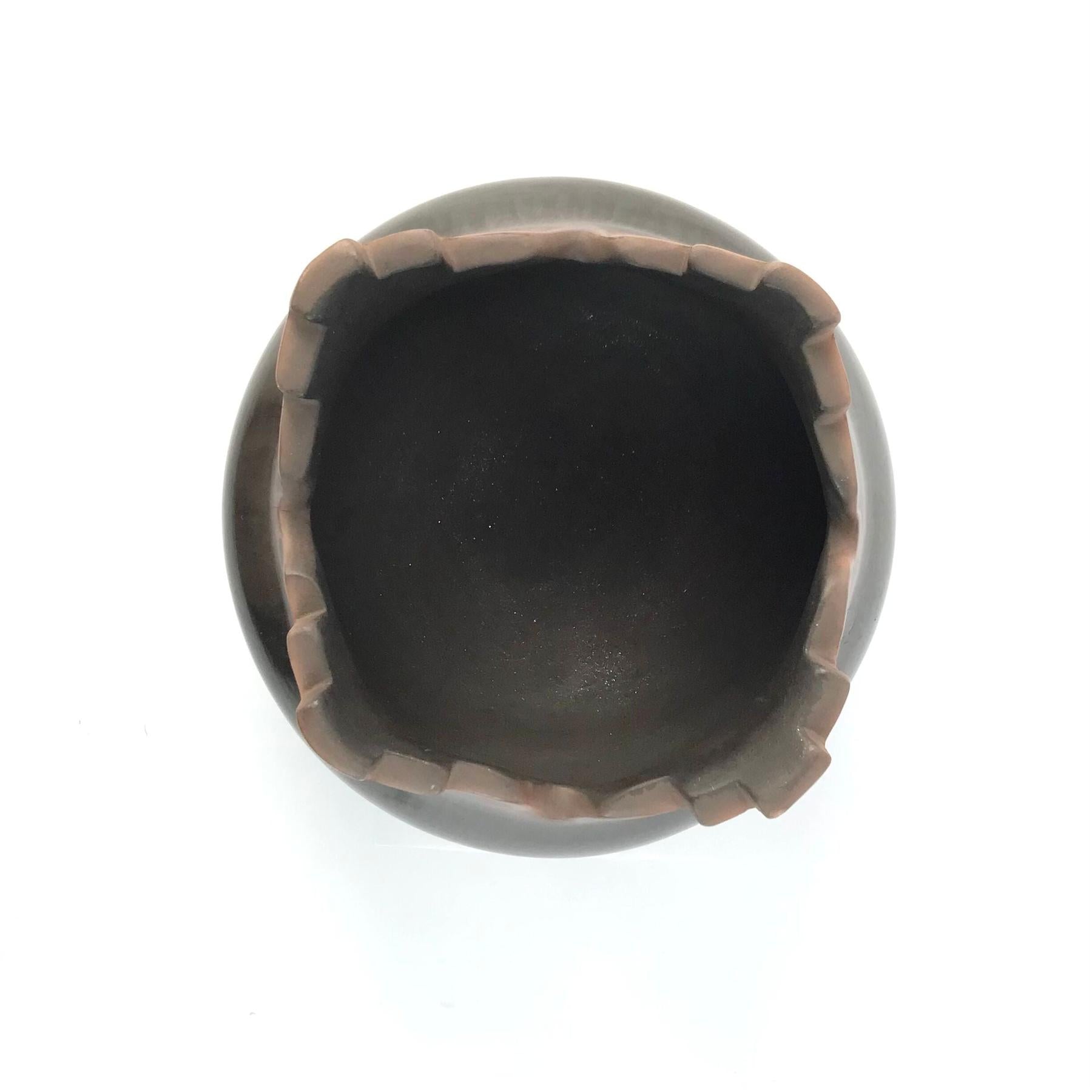 Nicholas Martinez San Ildefonso Kiva Step Bowl-Indian Pueblo Store