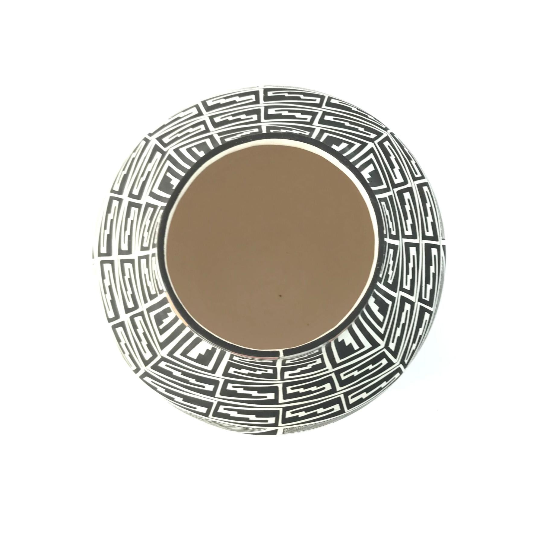Myron Sarracino Laguna Black and White Olla Jar-Indian Pueblo Store