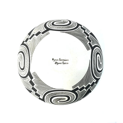 Myron Sarracino Laguna Black and White Olla Jar-Indian Pueblo Store