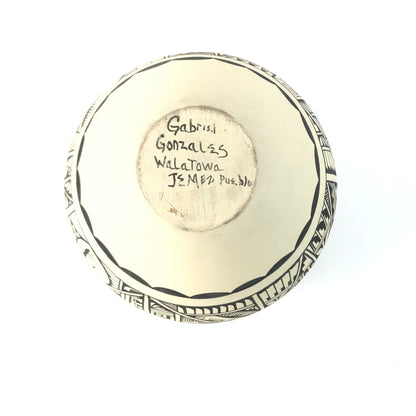 Gabriel Gonzales Holloway Jemez Black and White Bowl