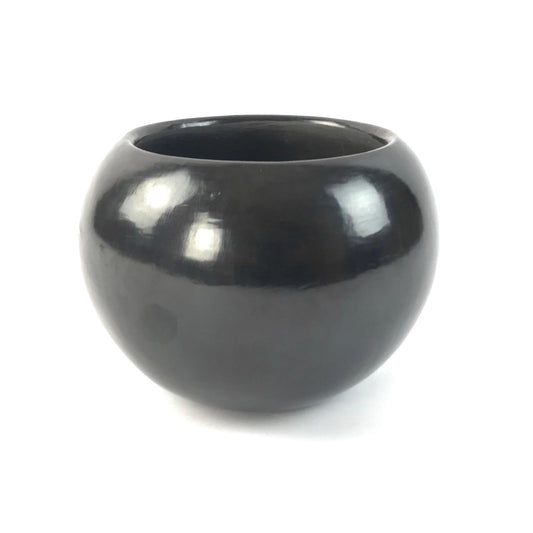 Birdell Bourdon Vineflower Black on Black Bowl-Indian Pueblo Store
