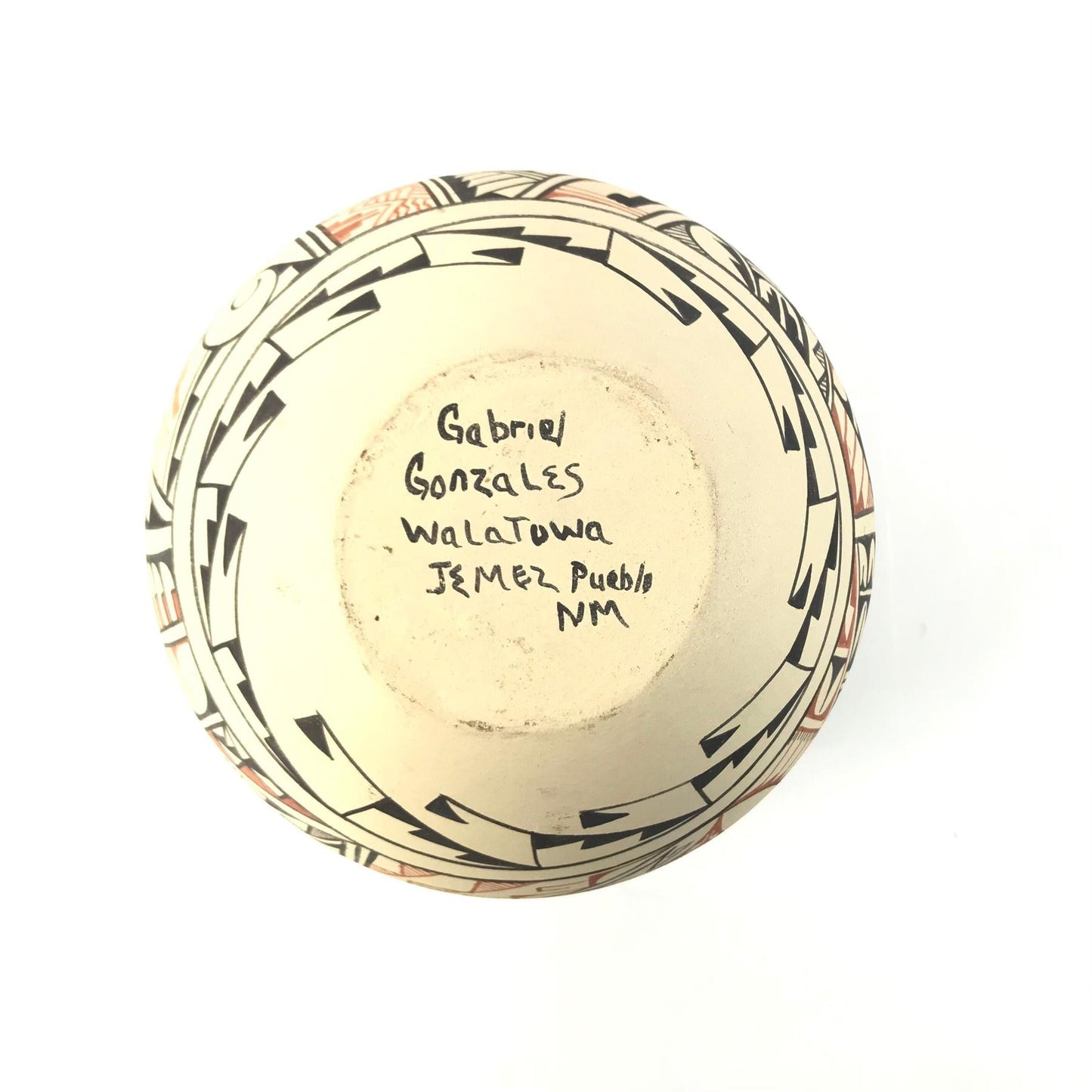Gabriel Gonzales Holloway Traditional Bowl-Indian Pueblo Store