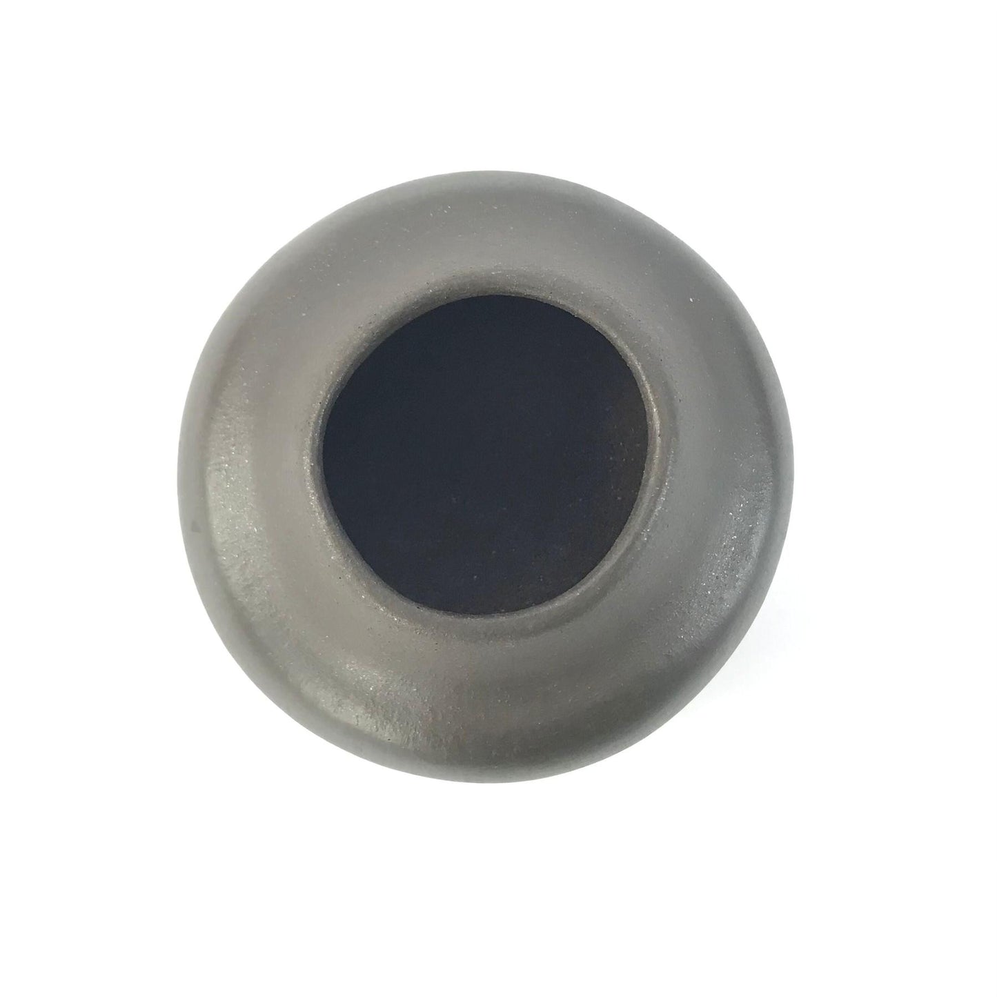 Edna Romero Small Black Mica Jar-Indian Pueblo Store