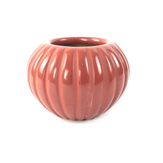 Angela Baca Small Carved Melon Bowl