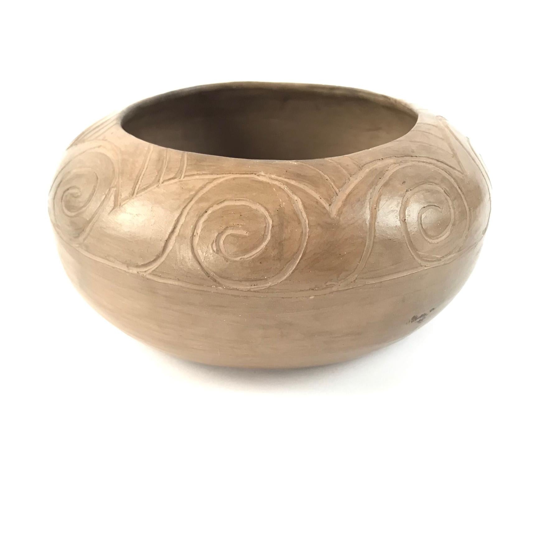 Victoria Mitchell Vazquez Cherokee Spiral Bowl-Indian Pueblo Store