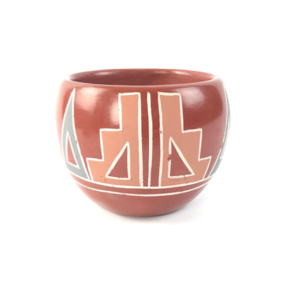 Vintage Belen Tapia Santa Clara Polished Red Jar-Indian Pueblo Store