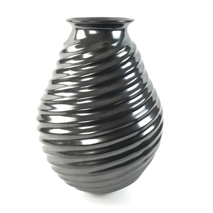 Fernando Gonzales Large Swirl Melon Jar-Indian Pueblo Store