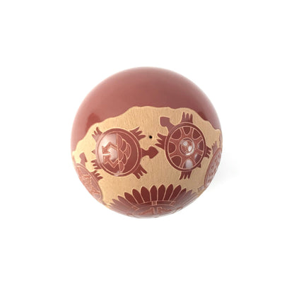 Debra Duwyenie Sgraffito Turtle and Sunface Seed Pot