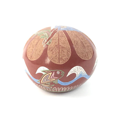 Gregory Lonewolf Santa Clara Etched Belted Kingfisher Seed Pot-Indian Pueblo Store
