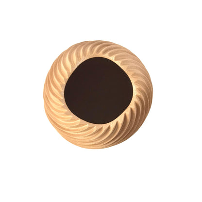 Dominique Toya Micaceous Swirl Melon Jar-Indian Pueblo Store