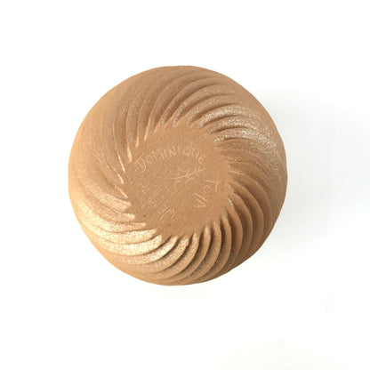 Dominique Toya Micaceous Swirl Melon Jar-Indian Pueblo Store