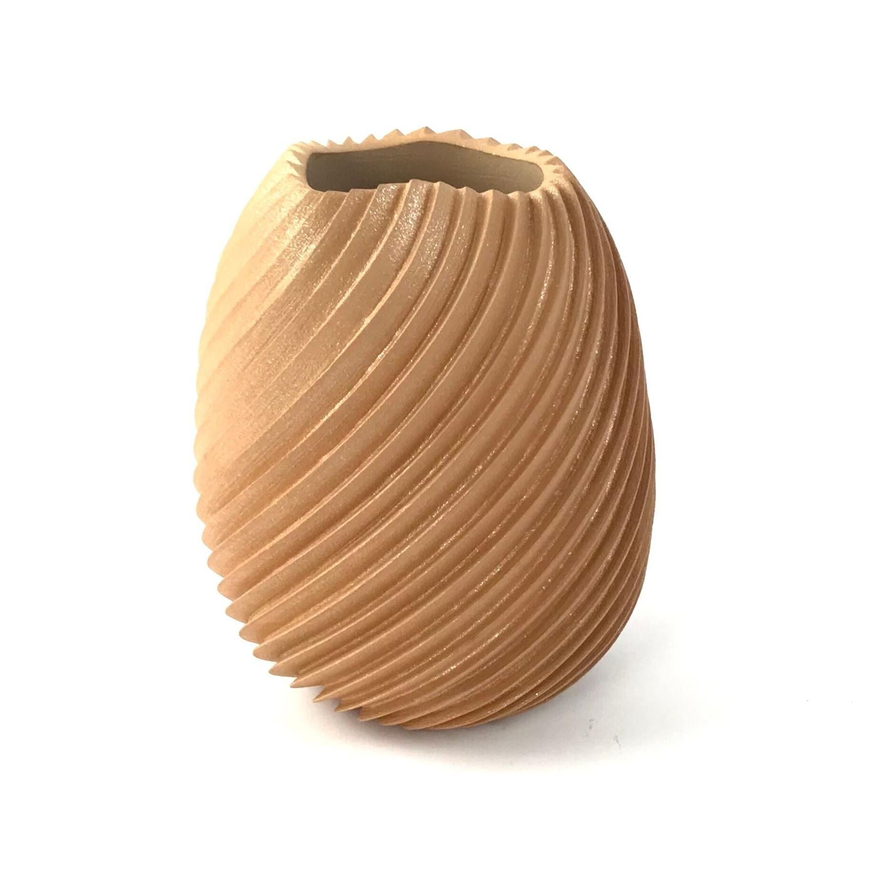 Dominique Toya Micaceous Swirl Melon Jar-Indian Pueblo Store