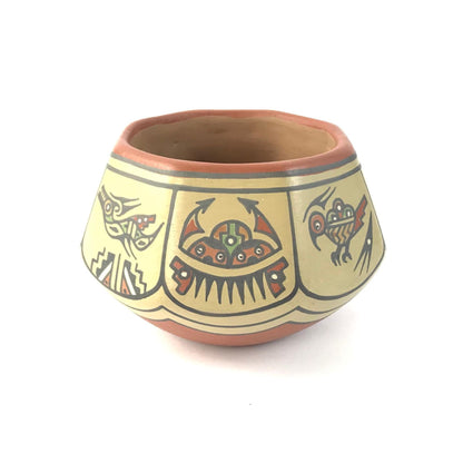 Margaret and Luther Gutierrez Polychrome Avaynu Bowl-Indian Pueblo Store