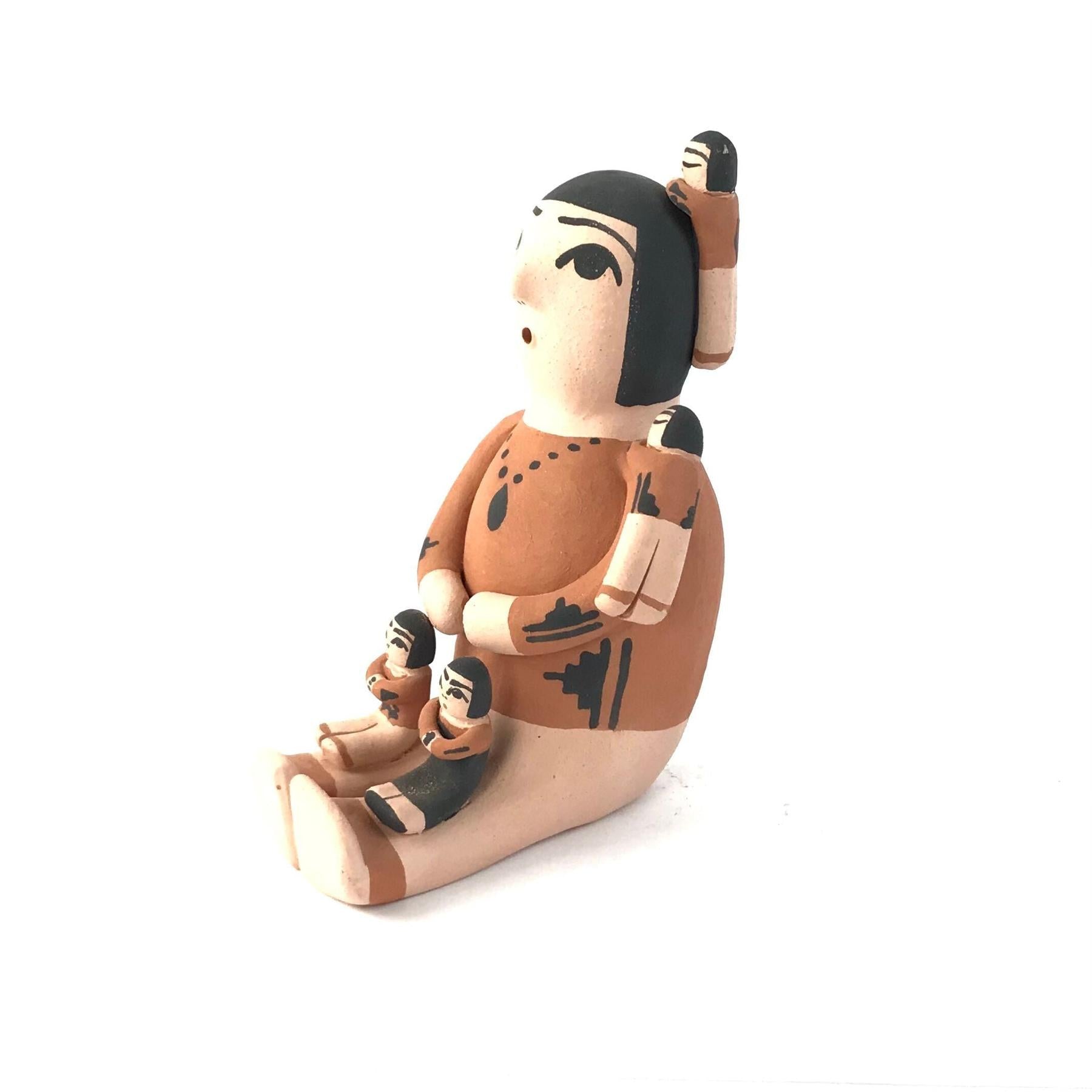 Angelina Bailon Santo Domingo Storyteller with 5 Kids-Indian Pueblo Store