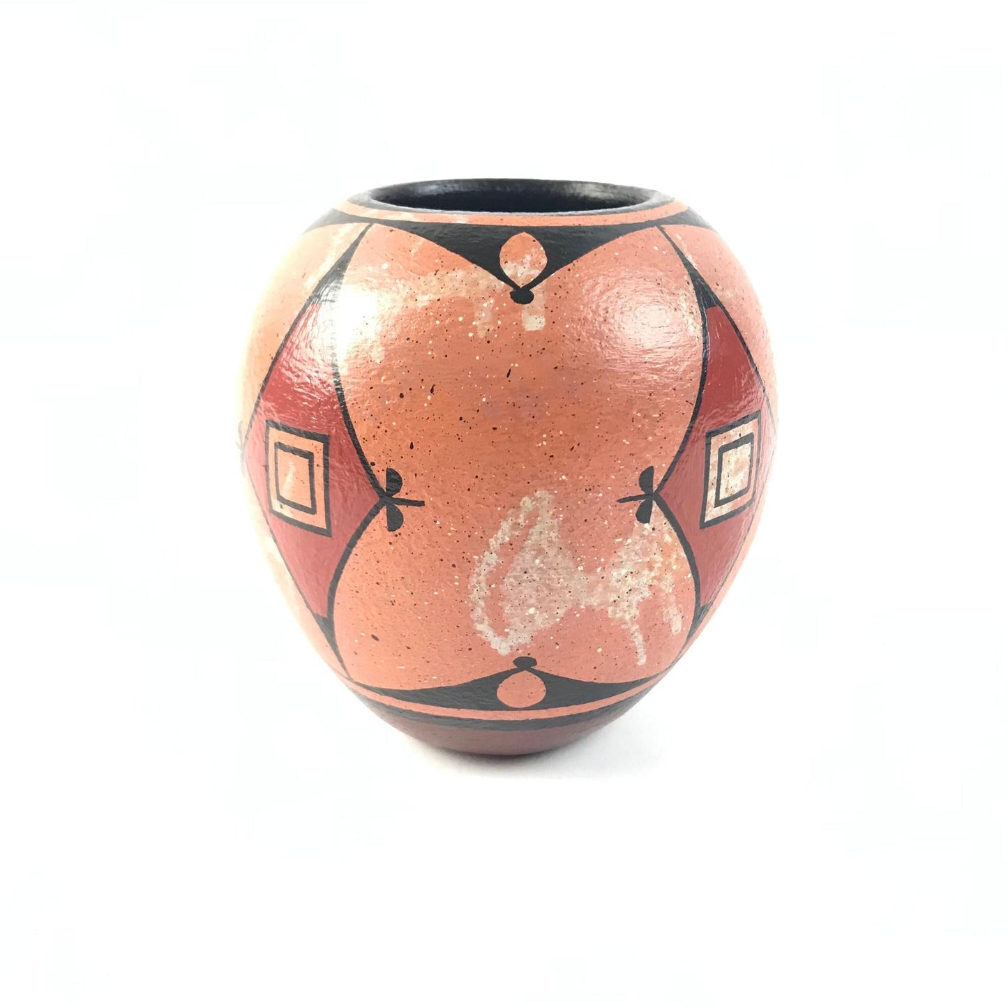 Ralph Aragon Polychrome Geometric Jar-Indian Pueblo Store