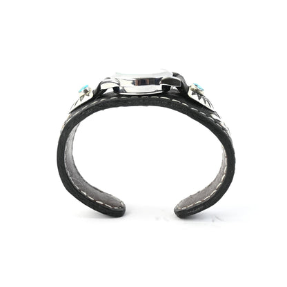Frank Armstrong Leather and Turquoise Cuff Bracelet Watch-Indian Pueblo Store