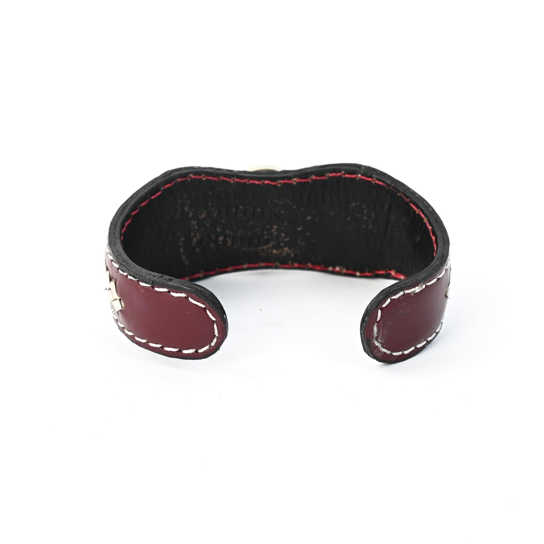 Frank Armstrong Leather Cuff Bracelet Watch-Indian Pueblo Store