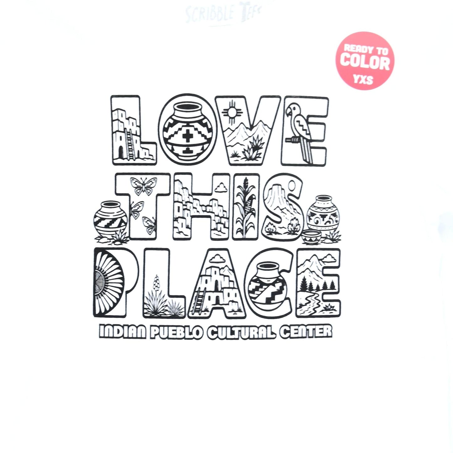 Youth Scribble Tees-Indian Pueblo Store