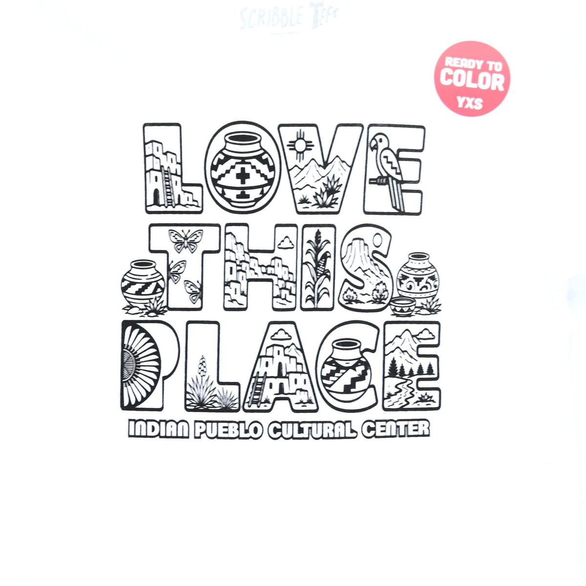 Youth Scribble Tees-Indian Pueblo Store
