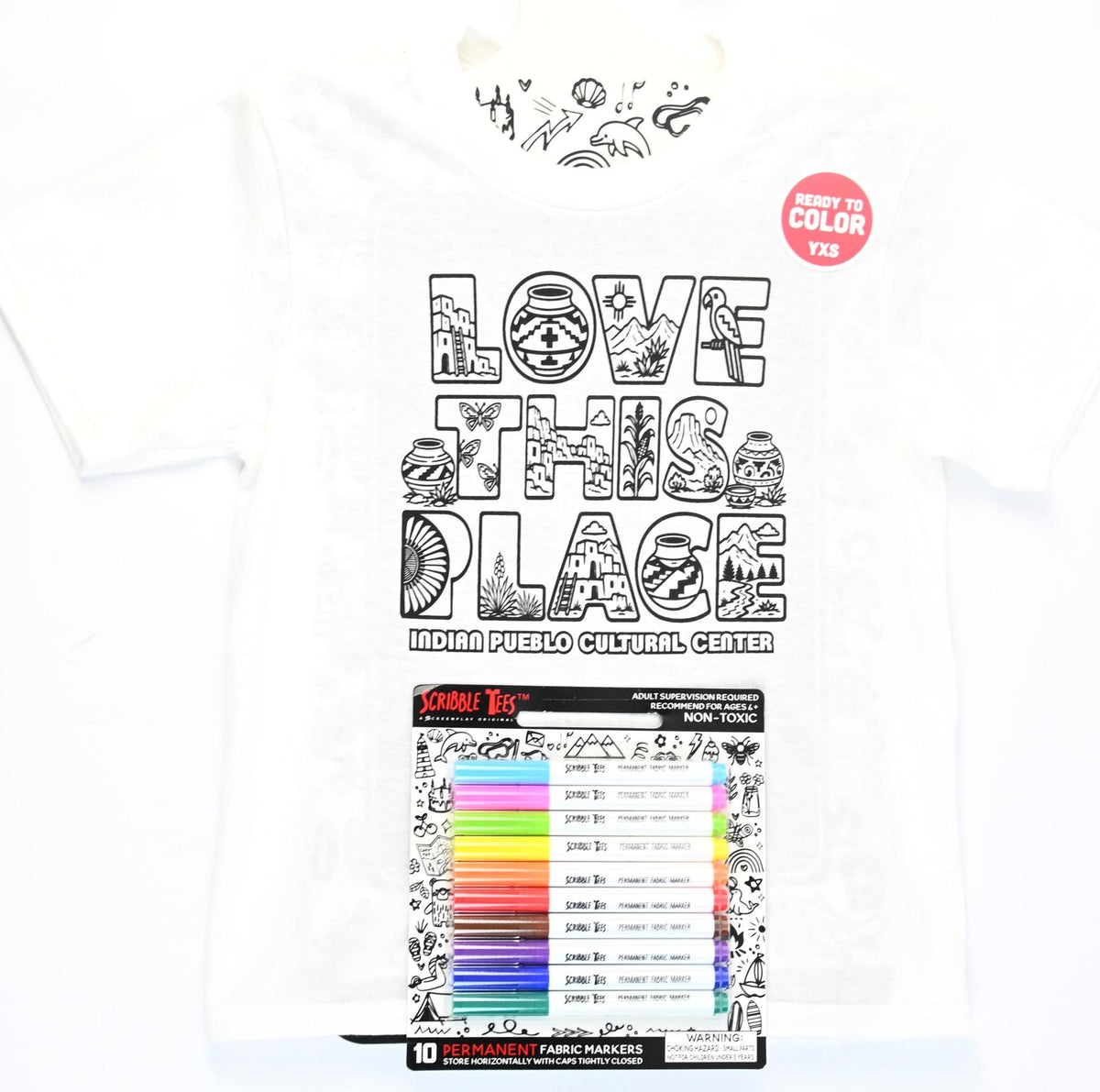 Youth Scribble Tees-Indian Pueblo Store