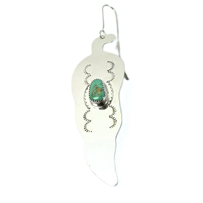 Curtis Benavidez Nickel Silver and Turquoise Cutout Ornaments-Indian Pueblo Store