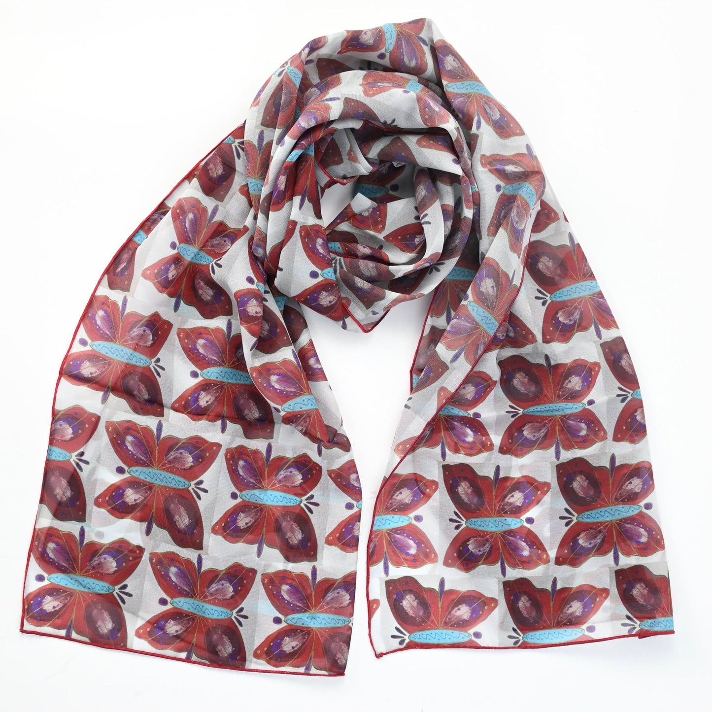 Michelle Tsosie Sisneros Chiffon Scarves-Indian Pueblo Store