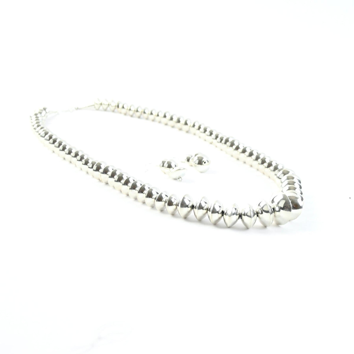 Frankie Miller Pearl Bead Polished Necklace 24"-Indian Pueblo Store