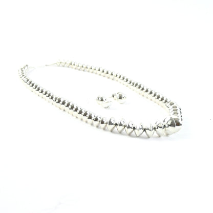 Frankie Miller Pearl Bead Polished Necklace 24"-Indian Pueblo Store