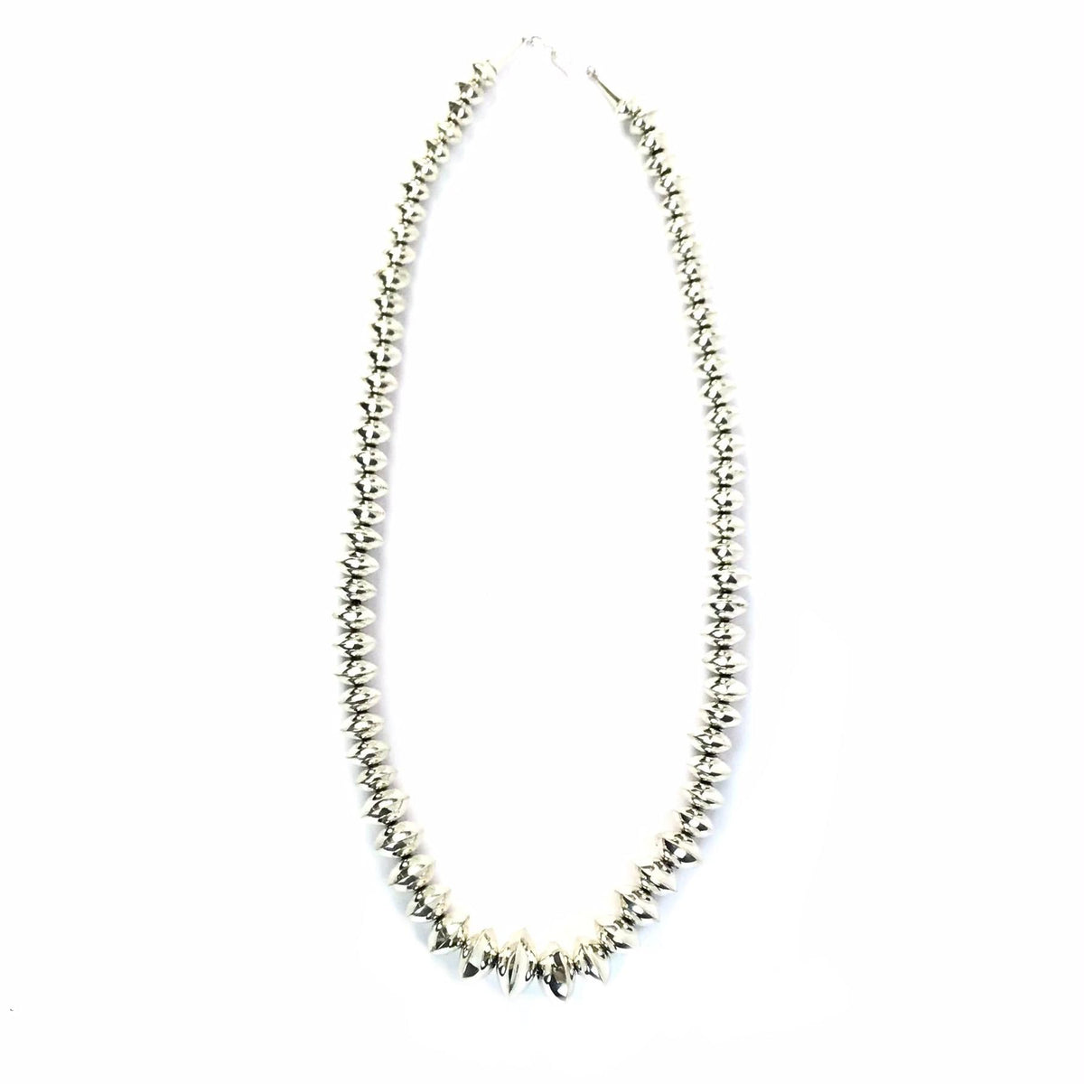 Frankie Miller Pearl Bead Polished Necklace 24"-Indian Pueblo Store