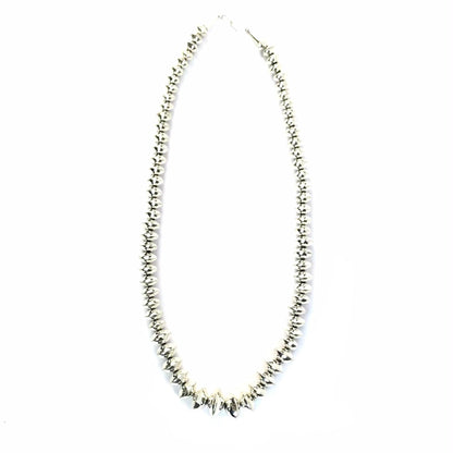 Frankie Miller Pearl Bead Polished Necklace 24"-Indian Pueblo Store