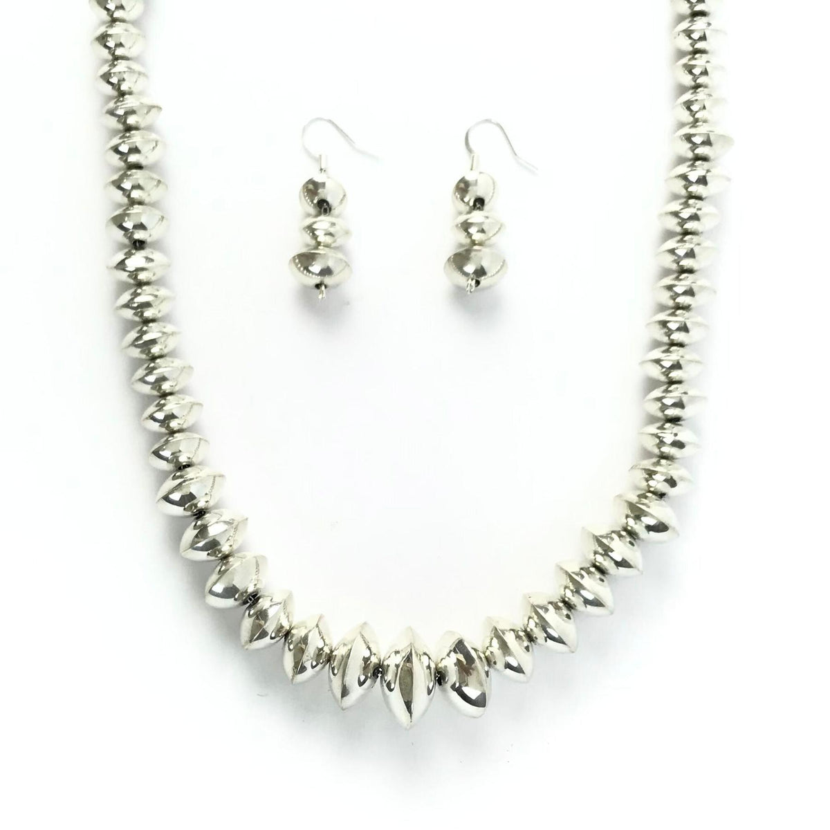 Frankie Miller Pearl Bead Polished Necklace 24"-Indian Pueblo Store