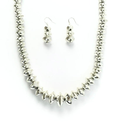Frankie Miller Pearl Bead Polished Necklace 24"-Indian Pueblo Store