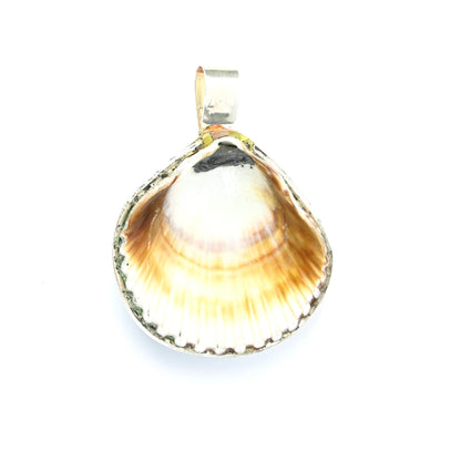 John and Mary Aguilar Santo Domingo Mosaic Shell Pendant-Indian Pueblo Store