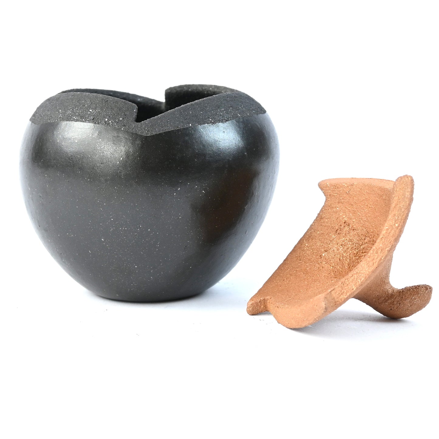 Glenn Gomez Pojoaque Small 2 Tone Seed of Life Bowl and Lid