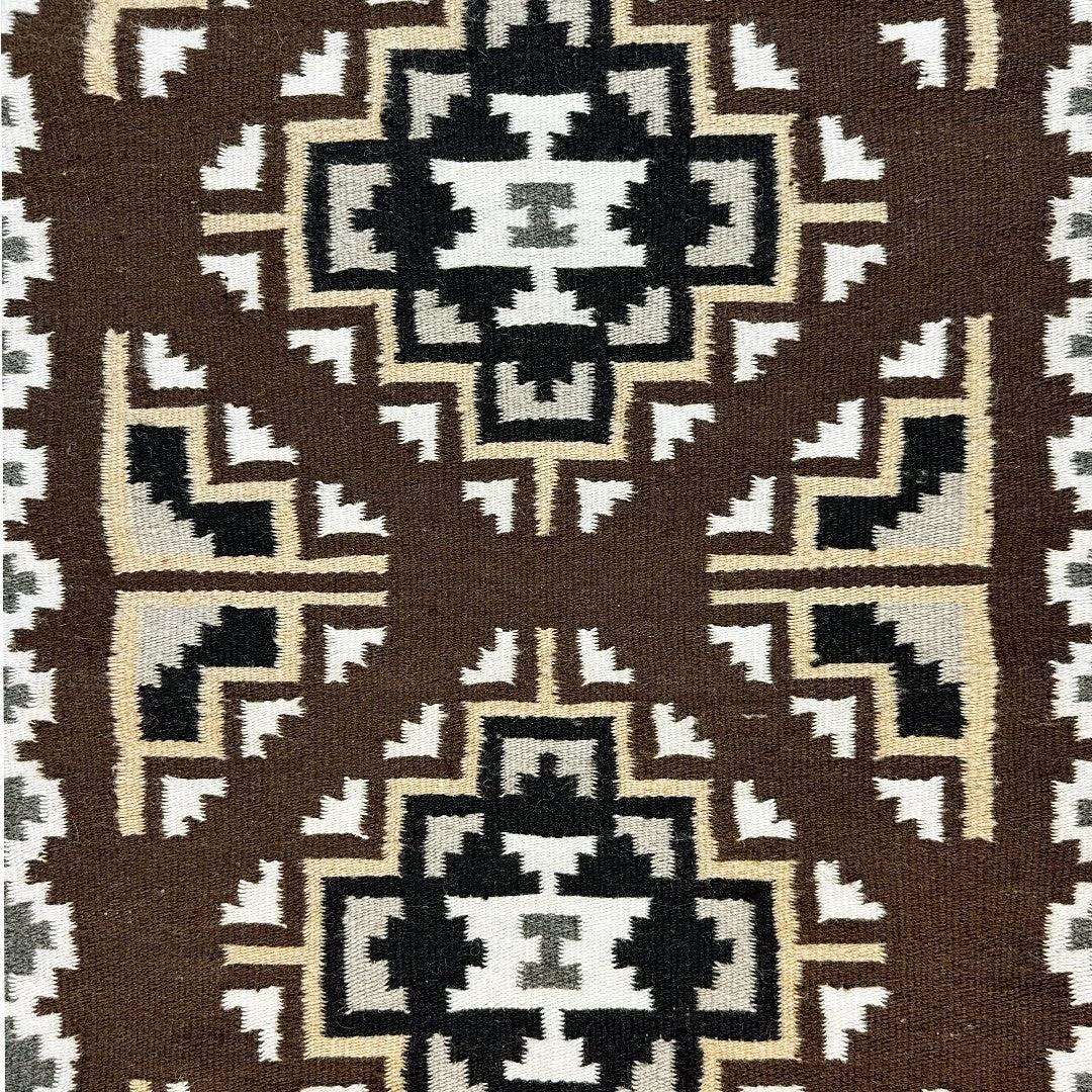 Leonard George Two Grey Hills Navajo Rug-Indian Pueblo Store