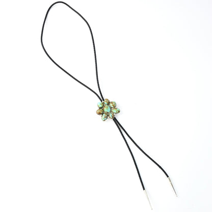 Nelson Morgan Turquoise Cluster Bolo Tie-Indian Pueblo Store