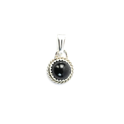 Onyx Drop Earring and Pendant Necklace Set-Indian Pueblo Store