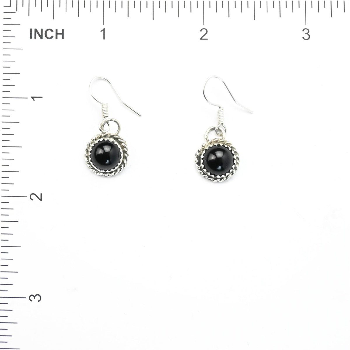 Onyx Drop Earring and Pendant Necklace Set-Indian Pueblo Store