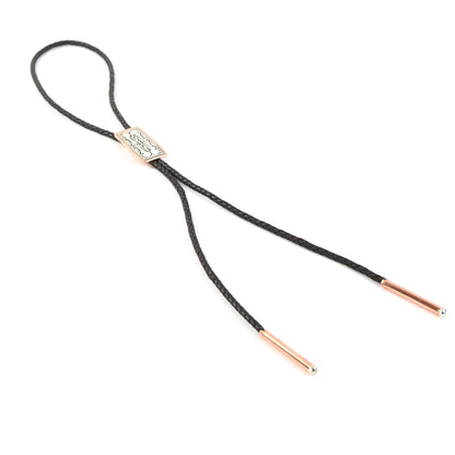 Randy Secatero Copper and Sterling Silver Stamp Bolo-Indian Pueblo Store