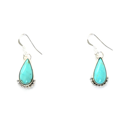 Janelle Perry Turquoise Teardrop Earring and Necklace Set-Indian Pueblo Store