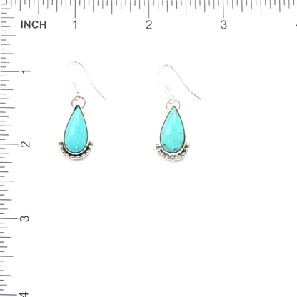 Janelle Perry Turquoise Teardrop Earring and Necklace Set-Indian Pueblo Store