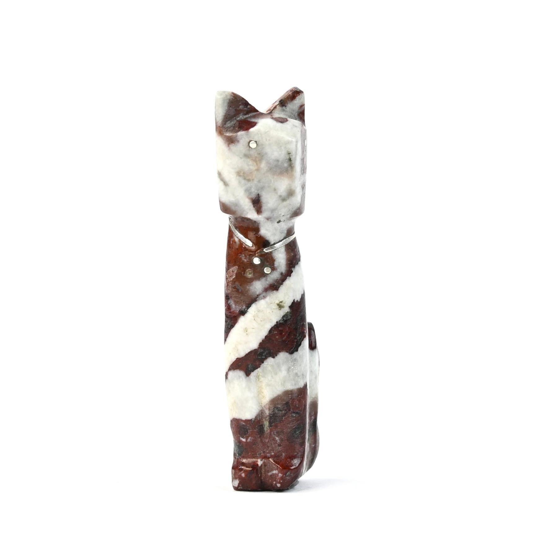 Kenny Chavez Wild Horse Cat Fetish Carving-Indian Pueblo Store