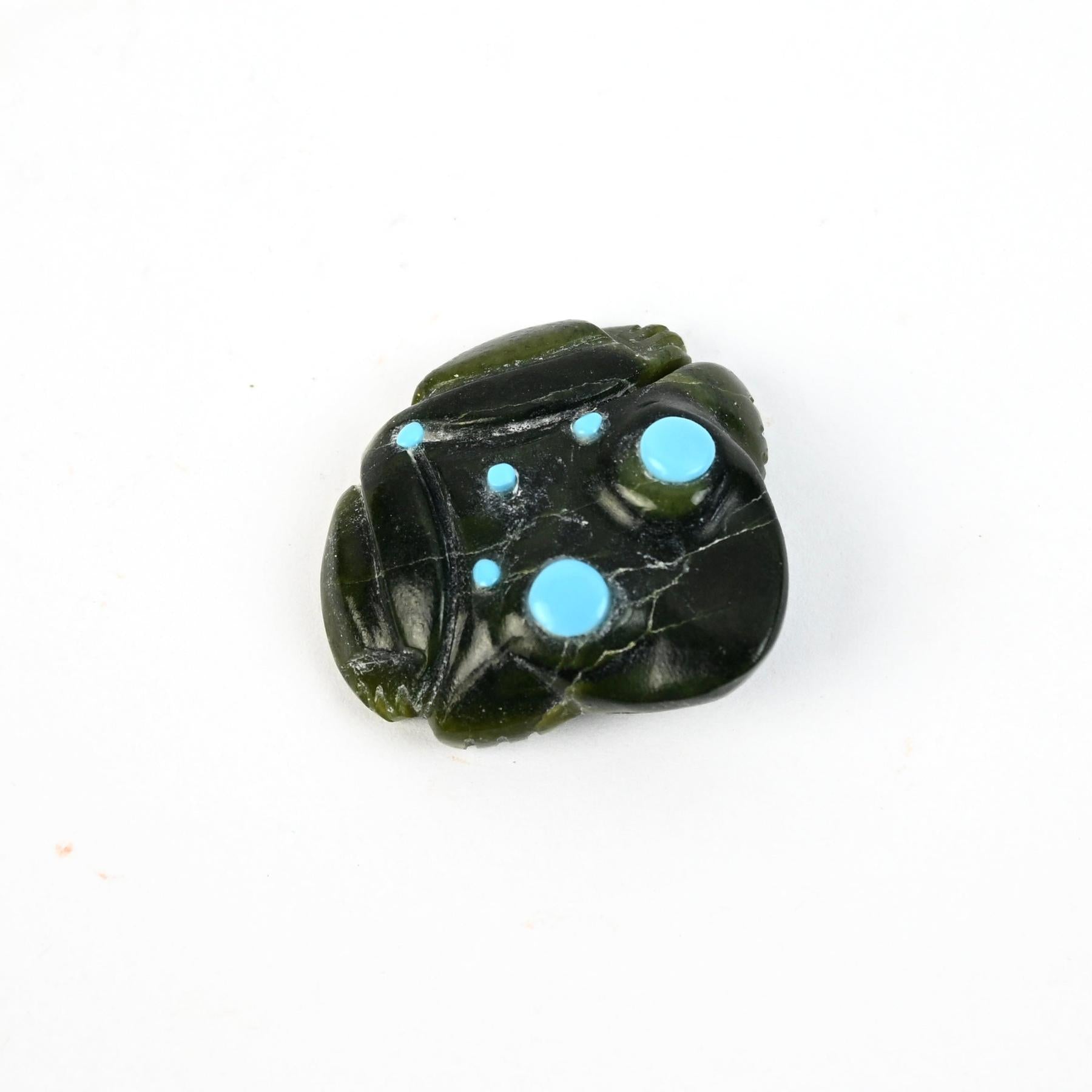 Georgette Quam Serpentine Frog Fetish Carving-Indian Pueblo Store