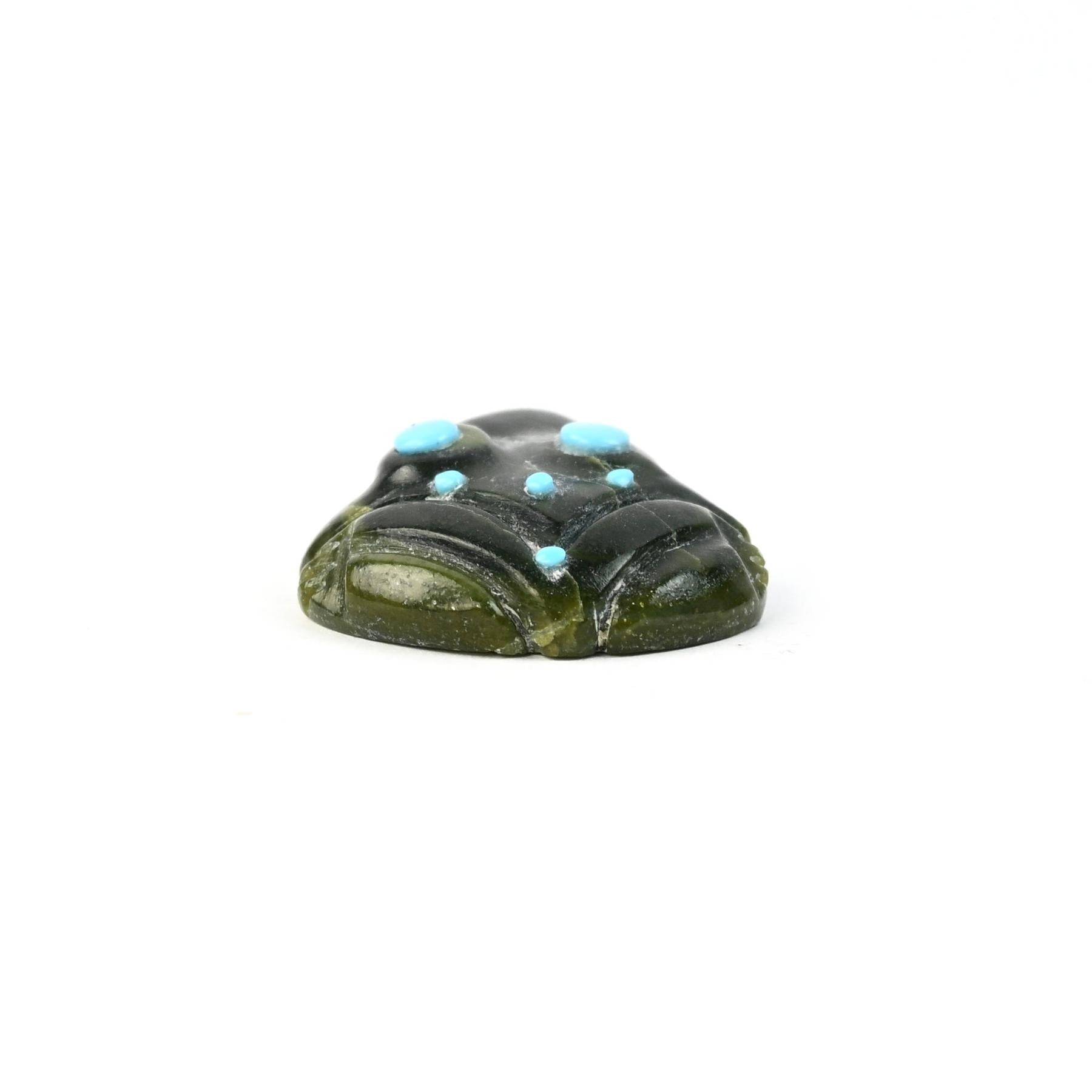Georgette Quam Serpentine Frog Fetish Carving-Indian Pueblo Store