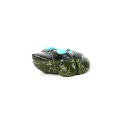 Georgette Quam Serpentine Frog Fetish Carving-Indian Pueblo Store