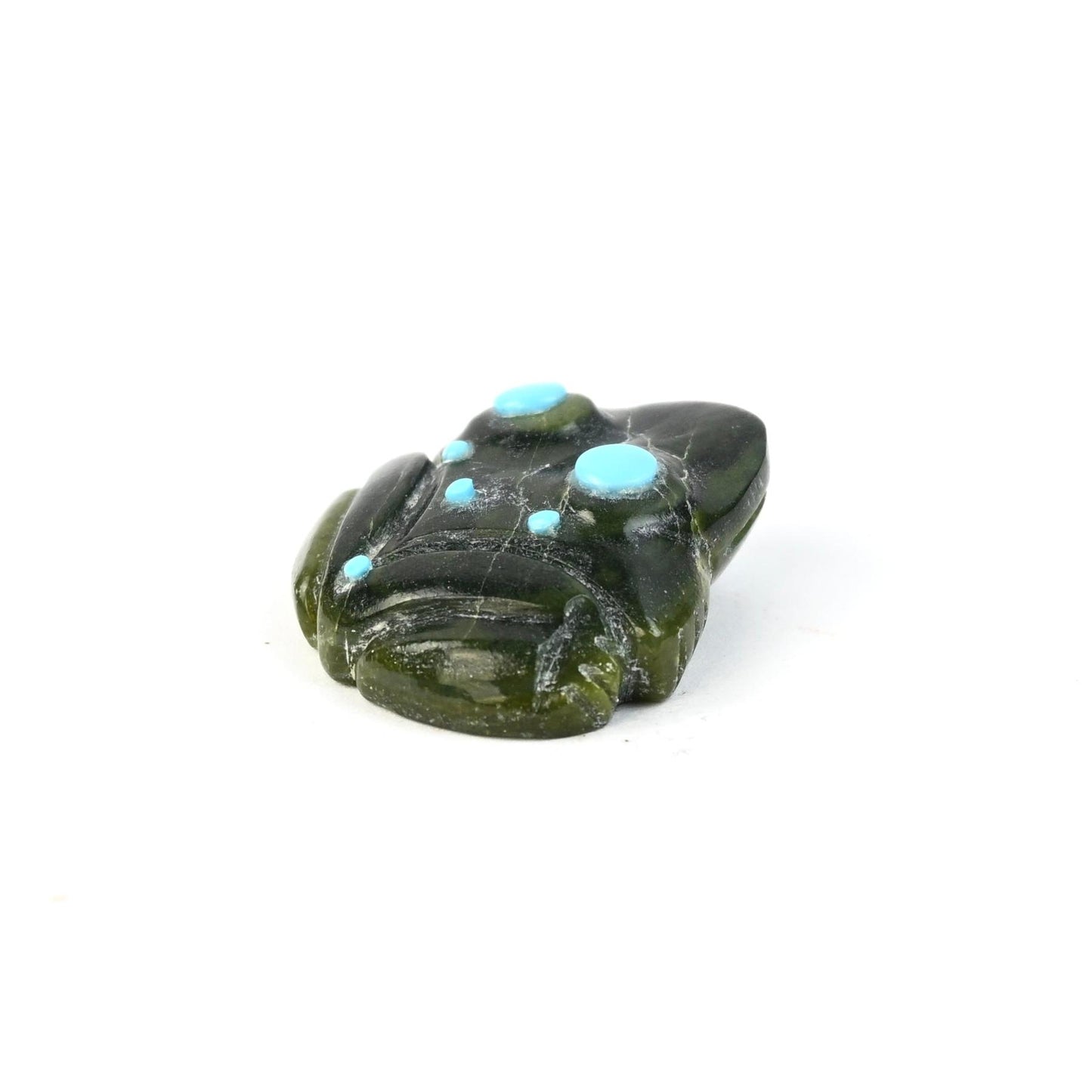 Georgette Quam Serpentine Frog Fetish Carving-Indian Pueblo Store