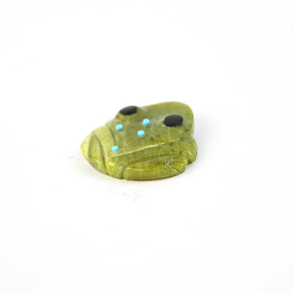 Georgette Quam Serpentine Frog Fetish Carving-Indian Pueblo Store