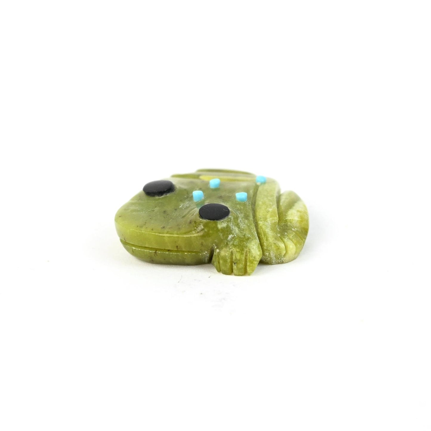 Georgette Quam Serpentine Frog Fetish Carving-Indian Pueblo Store