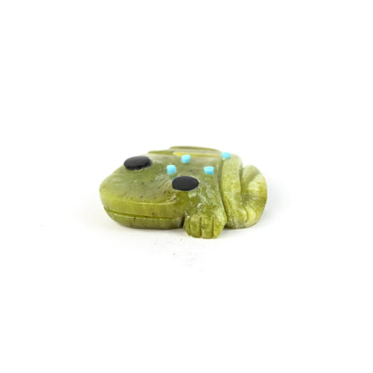 Georgette Quam Serpentine Frog Fetish Carving-Indian Pueblo Store