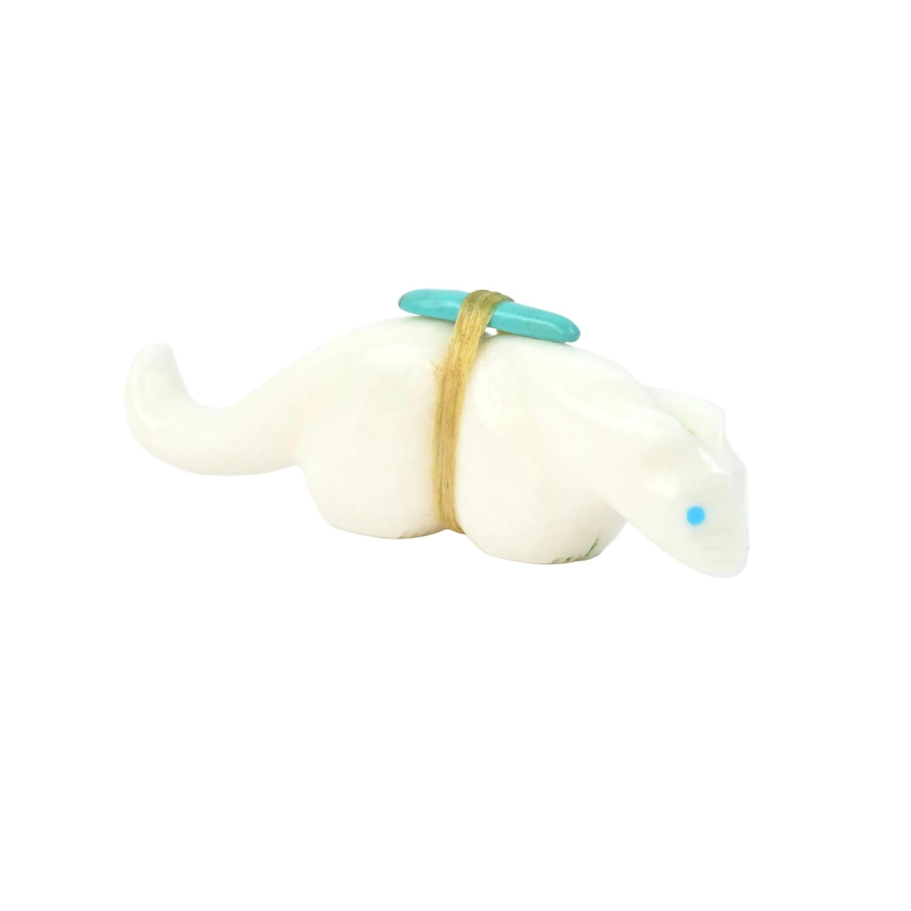 Herbert Halate Marble Mountain Lion Fetish Carving-Indian Pueblo Store